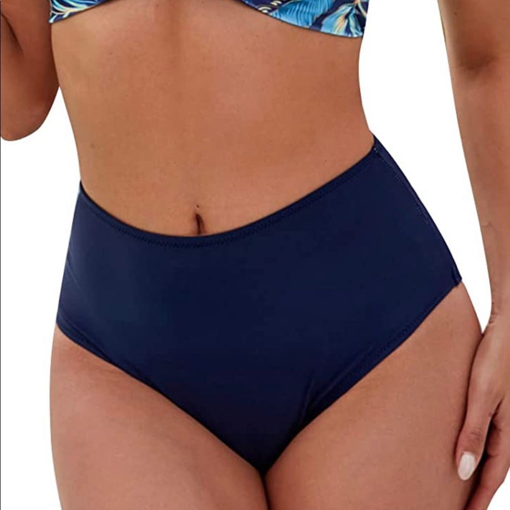 NWOT Blooming Jelly Navy Blue Bikini Bottom